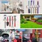 Costway Mop Holder Hanger 5 Position Home Kitchen Storage Broom Organizer Wall Mounted
